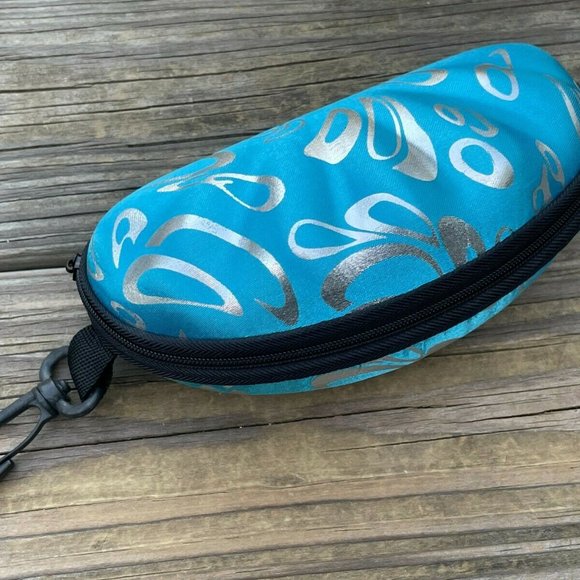 Empty case for Sunglasses Blue Hard Case Zip Up Case only - Picture 10 of 10